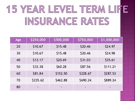 Term Life Insurance Rates