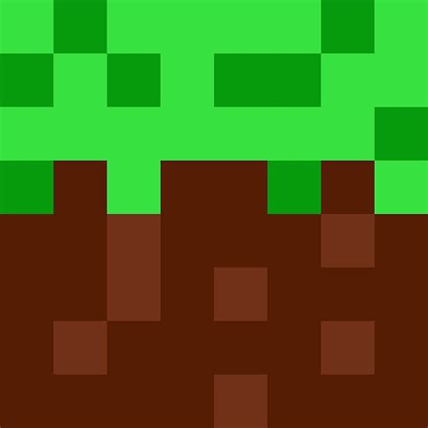 Grass block pattern, Minecraft Dirt Block pixel art | Pixel art ...