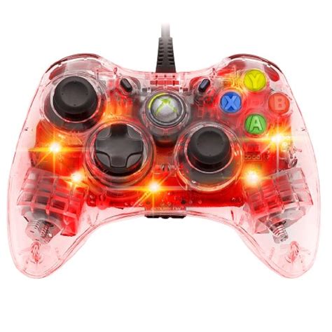 Afterglow Wired Controller For Xbox 360 Red Clear PL-3702