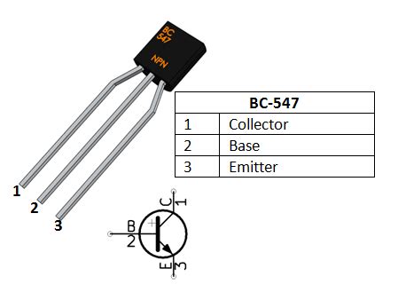 BC547 Transistor Pinout, Specs, Equivalents & Datasheet