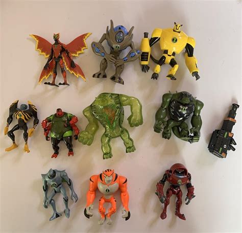 10x Ben 10 Action Figures 4" 10cm Various characters – Retro Unit