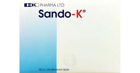 Sando-K Effervescent Tablets Pack of 100