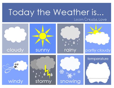 Free Weather Activity Printables for Preschool | Preschool weather ...