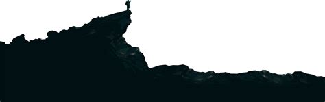 7000 X 2622 9 - Transparent Cliff Silhouette Clipart - Full Size ...