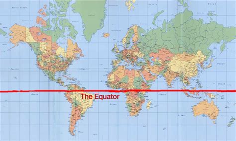 Equator Line Map