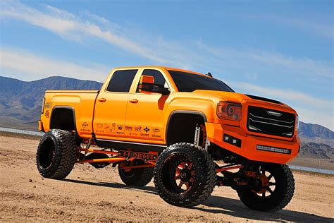 Fully Modified and Lifted Matte Orange GMC Sierra Denali Impresses ...