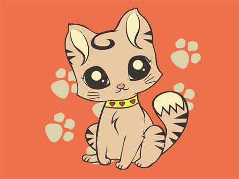 Cute Cartoon Cat Wallpaper - WallpaperSafari