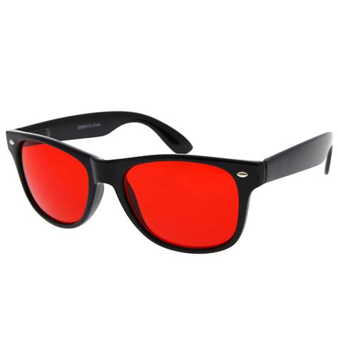 Red Lens Glasses Sunglasses Classic Men Womens vampire Black Classic ...