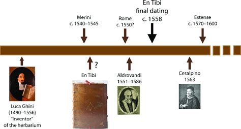 Historical timeline of 16th-century Italian herbaria.... | Download ...