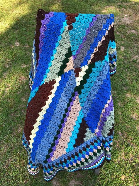 Diagonal Crochet Afghan Pattern | Free Patterns