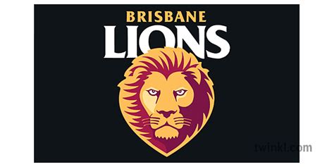 brisbane leones afl manipulos logo lusus logo logo Illustration - Twinkl