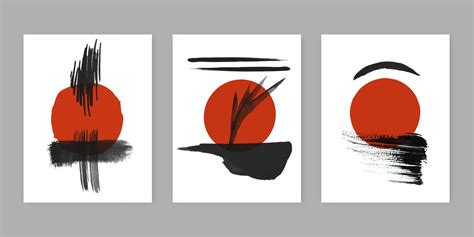 collection of traditional japanese themed abstract art designs 10507083 ...