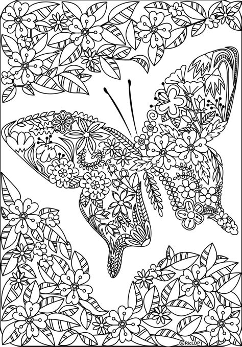 Butterfly Coloring Book | AdultcoloringbookZ