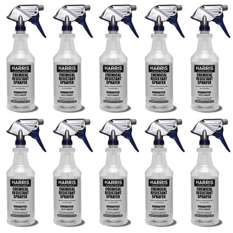 Harris 32 oz. Heavy-Duty Chemical Resistant Pro Spray Bottle (10-Pack ...