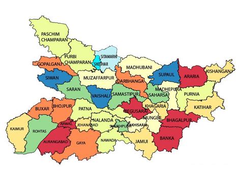 Map Of Bihar India