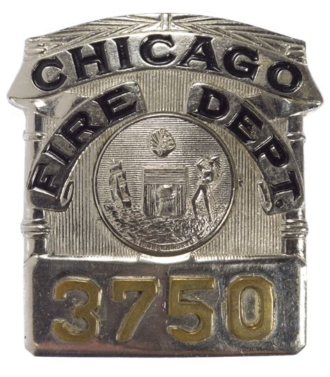 Lot 567: Chicago Fire Department Badge | Leonard Auction Sale #195