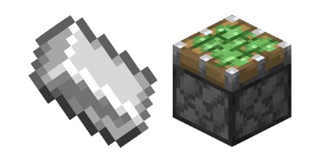 Minecraft Iron Ingot and Pistons cursor – Custom Cursor