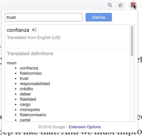 Traductor de inglés a español y de español a inglés Google Dictionary ...