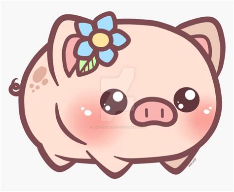 Cute Pig Cartoon Wallpaper - Cute Pig Drawing, HD Png Download | Kawaii ...