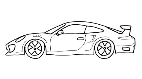 Easy Porsche Drawing