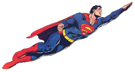 Superman Flying Transparent Background PNG