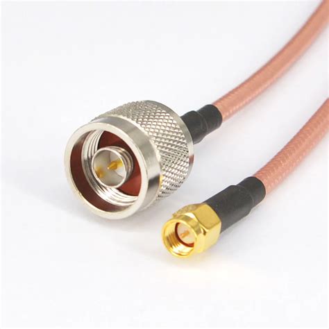 WIFI Antenna Cable N Male to SMA Male Connector Low Loss RG142 15cm ...