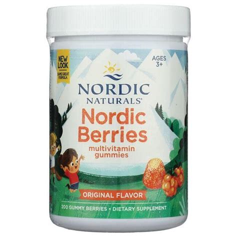 Nordic Naturals Nordic Berries Multivitamin Gummies - Original 200 ...