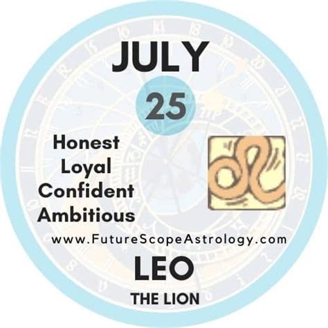 July 25 Zodiac (Leo) Birthday: Personality, Zodiac Sign, Compatibility ...