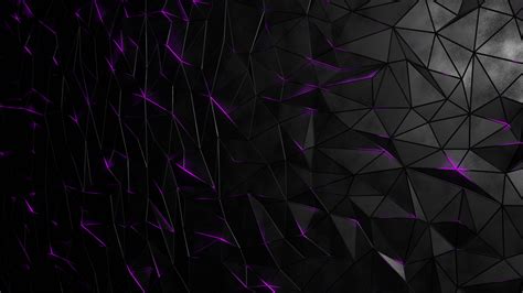 Black Purple Triangles HD Abstract Wallpapers | HD Wallpapers | ID #63511