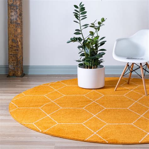 Wrought Studio Mariam Geometric Orange Area Rug & Reviews | Wayfair