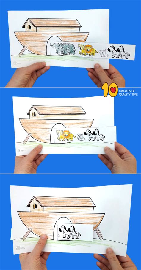 Noah s ark animals two by two craft – 10 minutes of quality time – Artofit