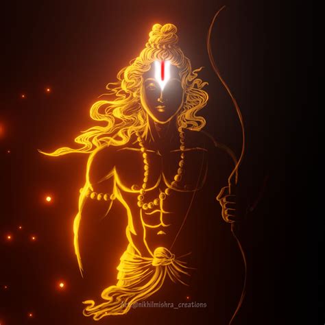 Shri Ram Digital art Lord Ram digital painting, on ArtStation at https ...