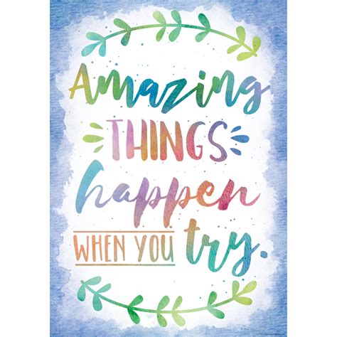 Amazing Things Happen When You Try Positive Poster - TCR7559 | Teacher ...