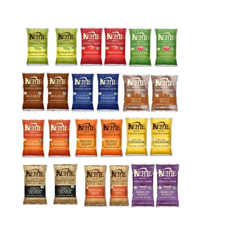 Kettle Chips 12 Flavor Variety Pack 2 per flavor (1.5 oz 24pk ...