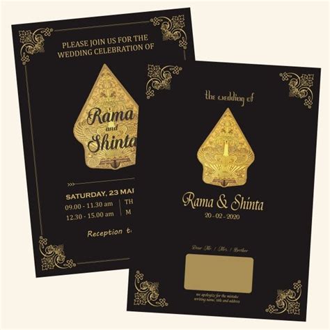 Classic Gold Black Wedding Card PNG Images, Classic, Gold Black ...