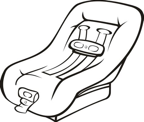 Car seat (outline) - Openclipart