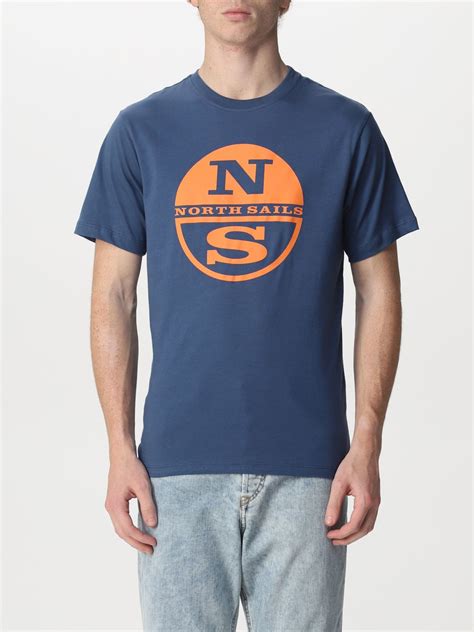 North Sails Outlet: cotton t-shirt with logo - Denim | North Sails t ...