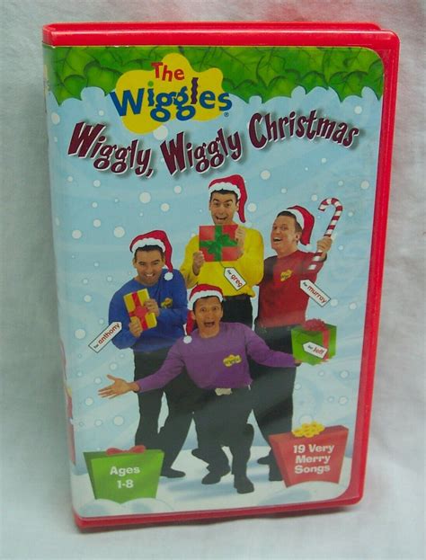 The Wiggles WIGGLY, WIGGLY CHRISTMAS 19 Songs VHS VIDEO 2000 - VHS Tapes