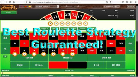 Best Roulette Strategy Guaranteed - YouTube