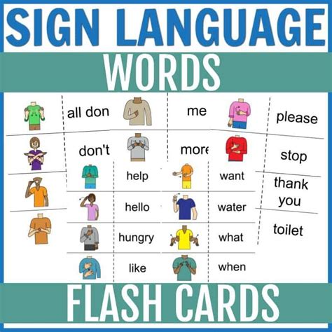 Asl Flash Cards Printable