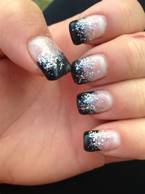 Cute gel nails. | Cute gel nails, Gel nails, Black gel nails