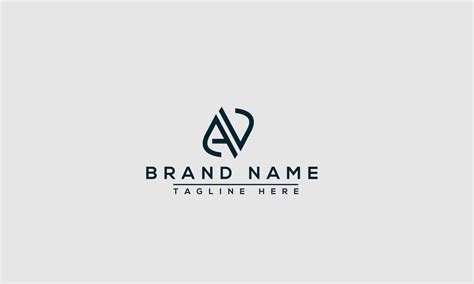 AV Logo Design Template Vector Graphic Branding Element. 10483444 ...