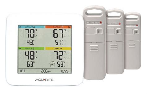 Indoor, 1% to 99% RH, Wireless Weather Station - 53DP93|01094M - Grainger