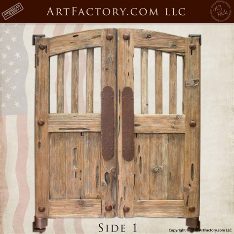 Old West Saloon Door: Custom Handmade From Genuine Solid Wood