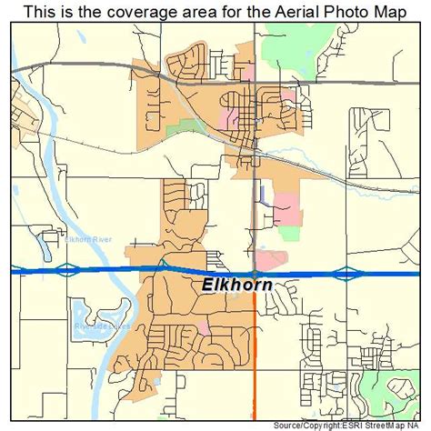 Aerial Photography Map of Elkhorn, NE Nebraska