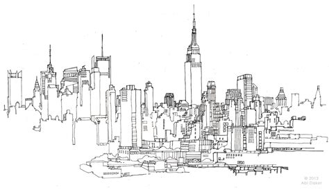 City Outline Drawing at PaintingValley.com | Explore collection of City ...