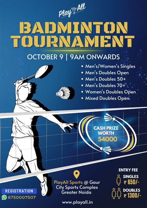 PlayAll Badminton Tournament – Greater Noida – Badmintonpb