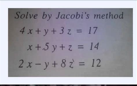 JACOBI METHOD - YouTube