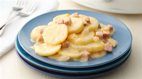 Slow-Cooker Cheesy Potatoes and Ham | Recipe | Slow cooker dinner ...