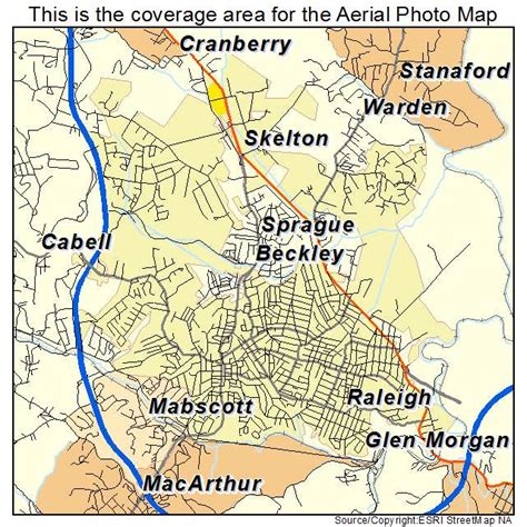 Aerial Photography Map of Beckley, WV West Virginia